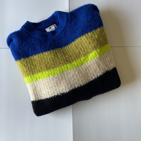 Kangol x H&M striped logo over sized sweater size Medium - Picture 9 of 13